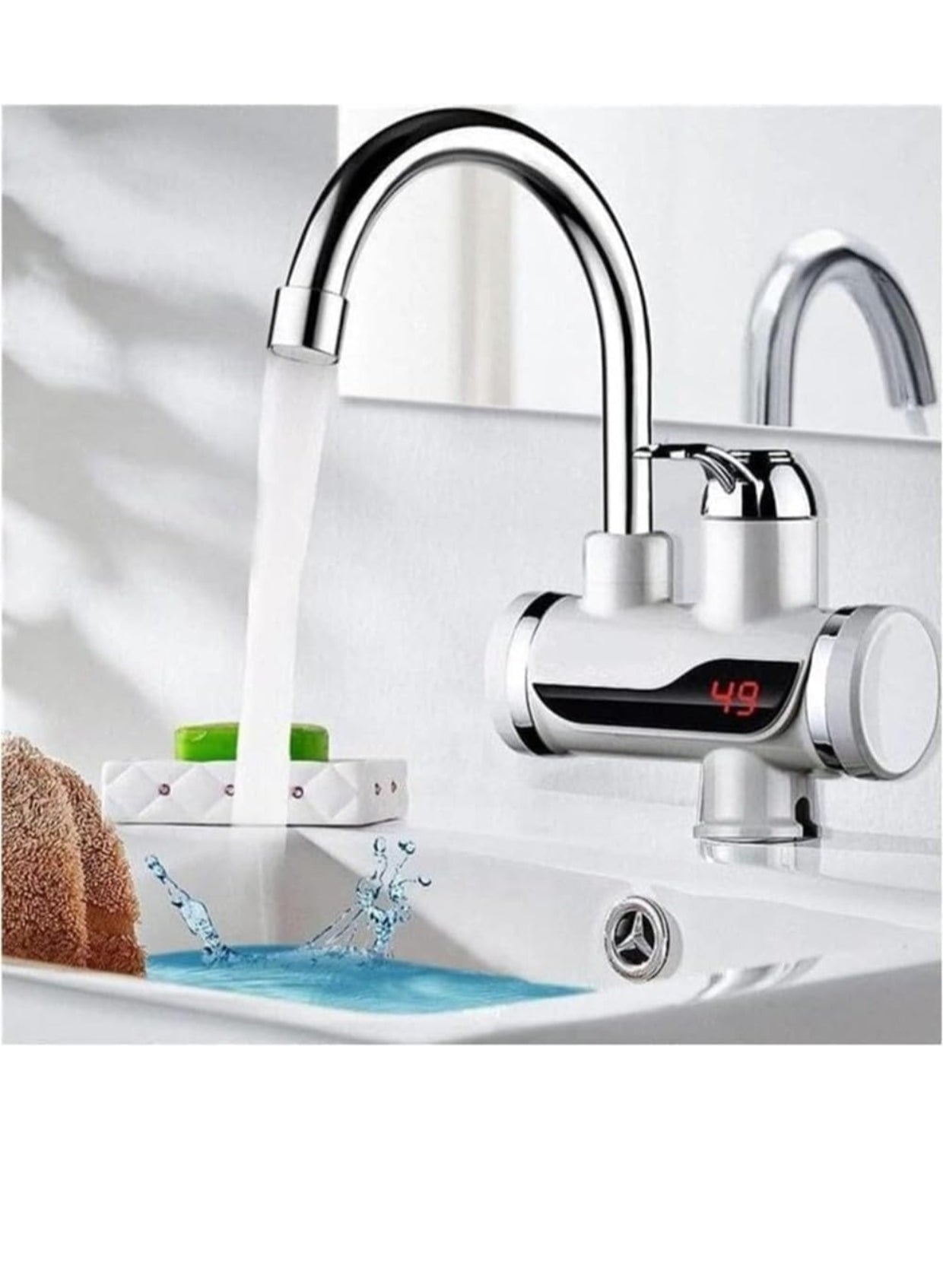 Premium Instant Electric Water Heater Faucet – 3-Second Heating | Tankless, Shock-Proof, Energy Efficient | For Kitchen & Bathroom